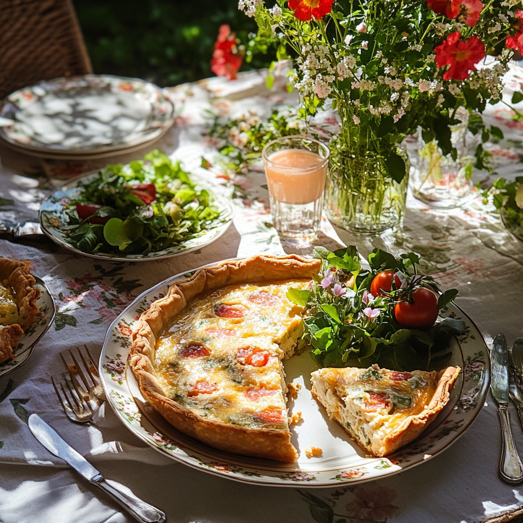 crab quiche brunch serving ideas