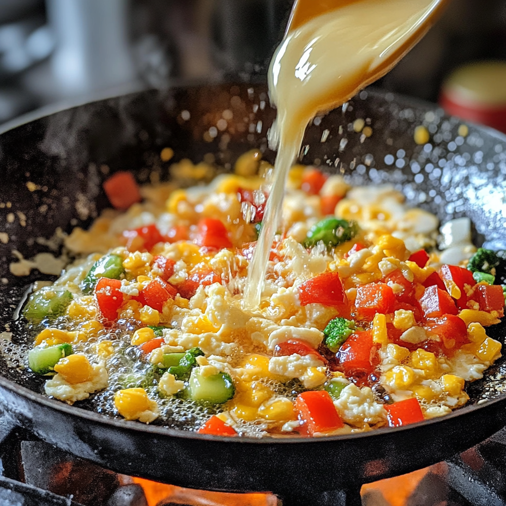 cooking perfect egg white frittata in skillet