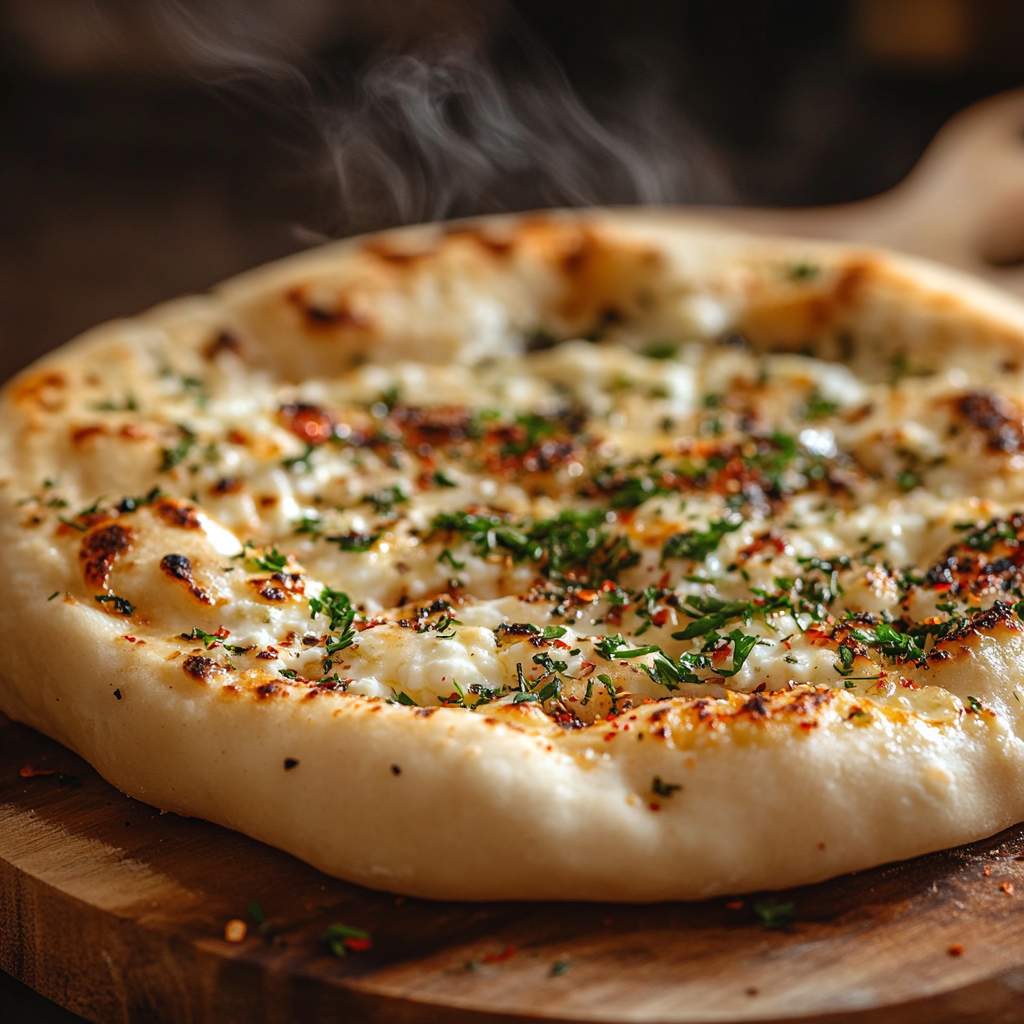 Cottage cheese flatbread recipe with herbs and spices