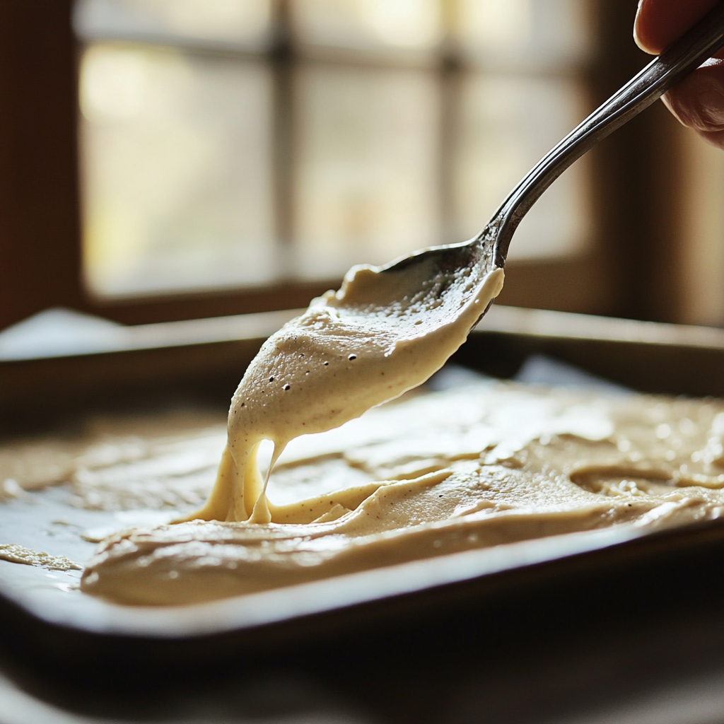 Cake batter for choco pie base preparation